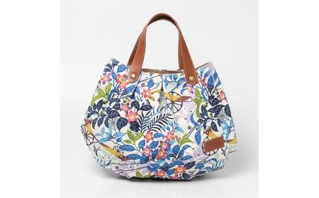 琉球帆布 アートパンプキンバッグ 【きらきらシークヮーサー】