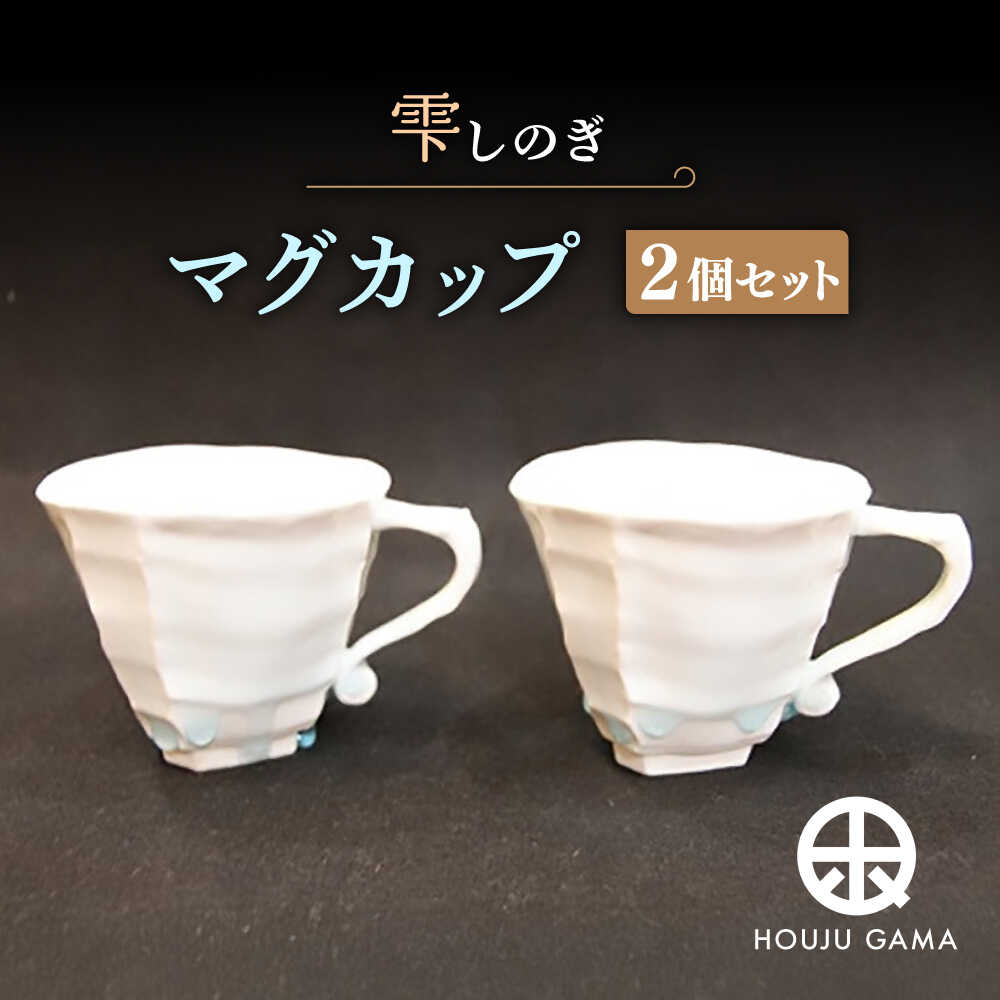 【ふるさと納税】【宝寿窯】 雫しのぎマグカップ（2個セット）[UCN006] 焼き物 やきもの 器 食器 コーヒーカップ カップ コップ