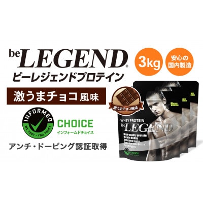 ビーレジェンド WPCプロテイン 激うまチョコ風味 900g×3袋セット