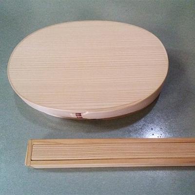 ふるさと納税 志免町 博多曲物　だえん弁当箱(中)・箸ケースセット