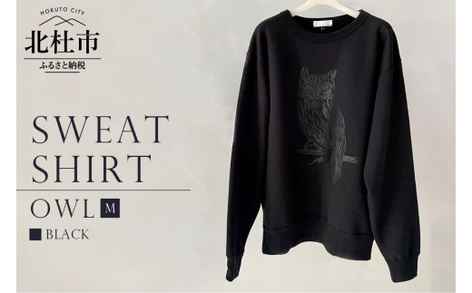 OWL SWEATSHIRT【Mサイズ／BLACK】