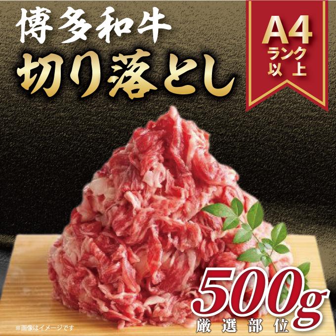 【最長6か月でお届け】訳あり 博多和牛 切り落とし 500g ( 500g×1パック )