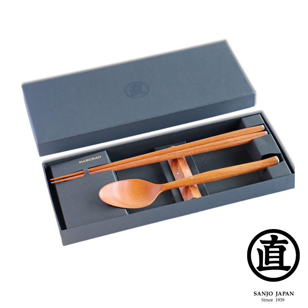【ふるさと納税】無双＆ロデオスプーン190セット 紫檀 箸 スプーンセット ギフト プレゼント 木製 三条市 燕三条 [マルナオ] 【066S007】