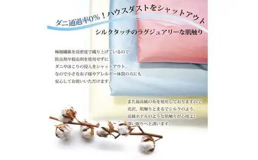 掛け布団カバー セミダブル 【ブルー】 【ダニの通過率０％】防ダニ 170×210ｃｍ 羽毛布団対応 【BE091VC02】