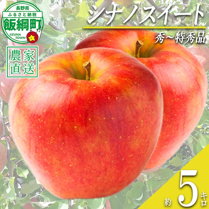【ふるさと納税】 りんご シナノスイート 秀 〜 特秀 5kg 永正の地蔵尊神谷農園 沖縄県への配送不可 令和8年度収穫分 長野県 飯綱町 〔 信州 果物 フルーツ リンゴ 林檎 長野 17000円 予約 農家直送 〕発送時期：2026年10月上旬〜2026年12月上旬 {***}