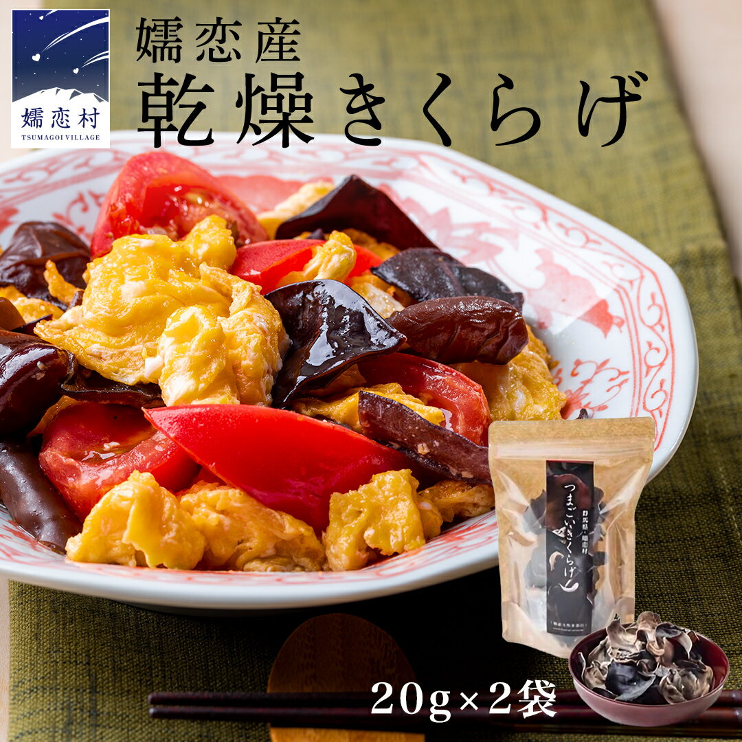 【ふるさと納税】嬬恋産乾燥きくらげ 40g きくらげ 国産