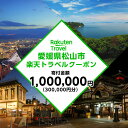 【ふるさと納税】愛媛県松山市の対象施設で使える楽天トラベルクーポン 寄付額100万円 F21Q-1060