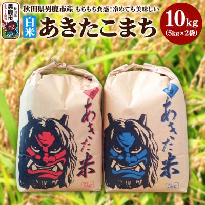 ふるさと納税 男鹿市 あきたこまち 精米 単一原料米 10kg(5kg×2袋)|23_kmn-011001
