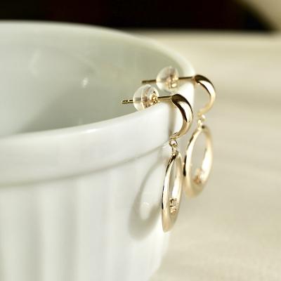 ふるさと納税 甲府市 【ジュエリー】K10 イエローゴールド ダイヤモンドサークルピアス 保証書付 SE-2280 |  | 02