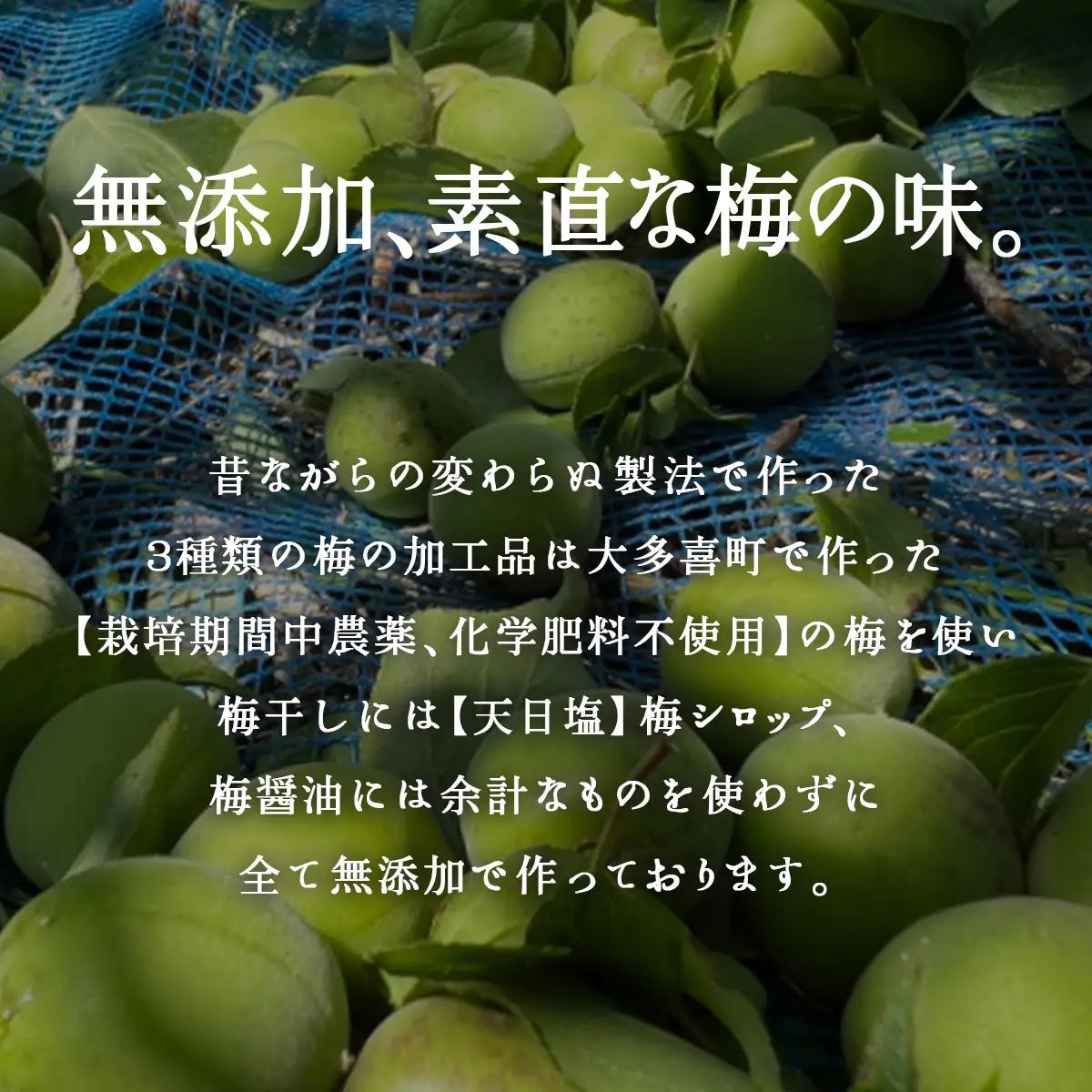 W01306 大多喜町産　無添加梅尽くし３点セット