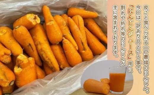 【先行予約】訳あり有機にんじんジュース用(割れ/折れ等) 10kg【配送不可地域：離島】（2025年9月上旬より順次発送） AF068