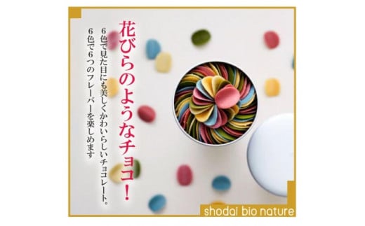 【定期便5回 毎月お届け】【花びらのようなチョコレート ミルティペタル】6色で見た目にも美しく可愛らしいチョコレート。6つのフレーバーを楽しめます。花びらが舞うように心も踊るチョコレート（ミルティペタル）を是非お楽しみください＜福岡市＞