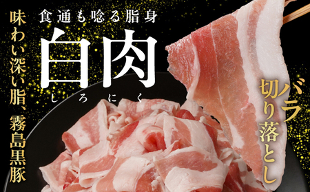 家計応援キャンペーン!霧島黒豚バラ&もも切り落とし2.8kgセット+ハンバーグ≪みやこんじょ特急便≫_AC-2803-Q-CP_(都城市) 10日以内お届け 霧島黒豚 バラ もも 切り落とし 200g