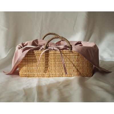 ふるさと納税 田原本町 あづま袋(エコバッグ)　カラー:スモークピンク　Lサイズ1セット |  | 01