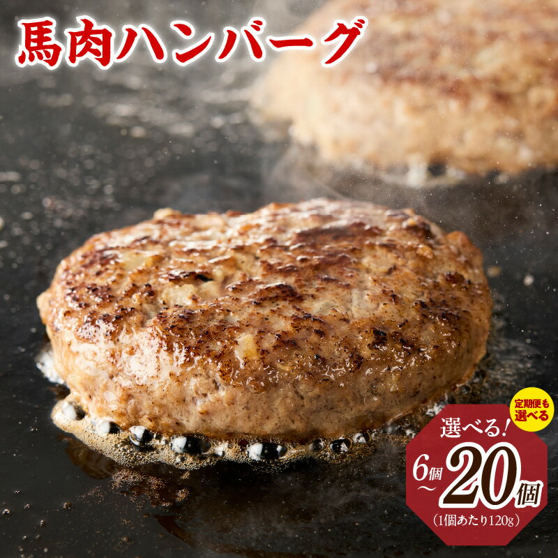 【ふるさと納税】＼選べる／ 馬肉ハンバーグ 総量 720g / 1.2kg / 2.4kg 定期便 3回 / 6回 特別規格 55キャンペーン 個包装 ハンバーグ 馬肉 高タンパク 低脂肪 鉄分 健康志向 栄養豊富 ヘルシー 旨み 便利 簡単調理 おかず お弁当 冷凍 大阪府 泉佐野市 送料無料 肉の泉佐野
