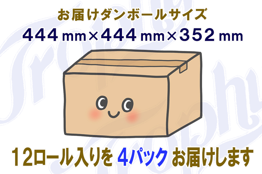 定期便 【全4回】トイレットペーパー シングル 12個×4パック トロフィー [sf077-103]