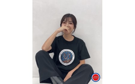 マンホールTシャツ 黒 XLサイズ | Tシャツ 福島県