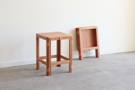 木製 折り畳み 椅子 「patol stool」  板座   ( 京都 宇治 家具 インテリア スツール イス 木 折りたたみ 和風 おしゃれ 人気 伝統 技法 受賞 )