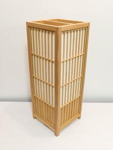 組子行灯「極」　ＬＬサイズ　楮和紙無地／国産杉突板（腰板）デザイン