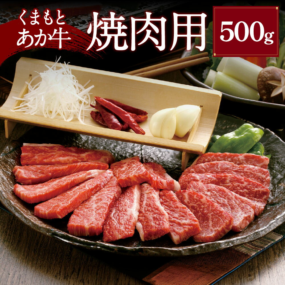 【ふるさと納税】くまもとあか牛（GI） 焼肉用 500g 牛肉 お肉 焼き肉 冷凍 熊本県産 国産 九州 熊本県 湯前町 送料無料