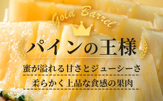 【先行予約】石垣島産 ゴールドバレル１玉 約2.0kg ギフト用梱包《2025年夏季 順次発送》【 ギフト 贈り物 産地直送 沖縄 石垣 フルーツ パイナップル パイン ゴールドバレルパイン 】SI-