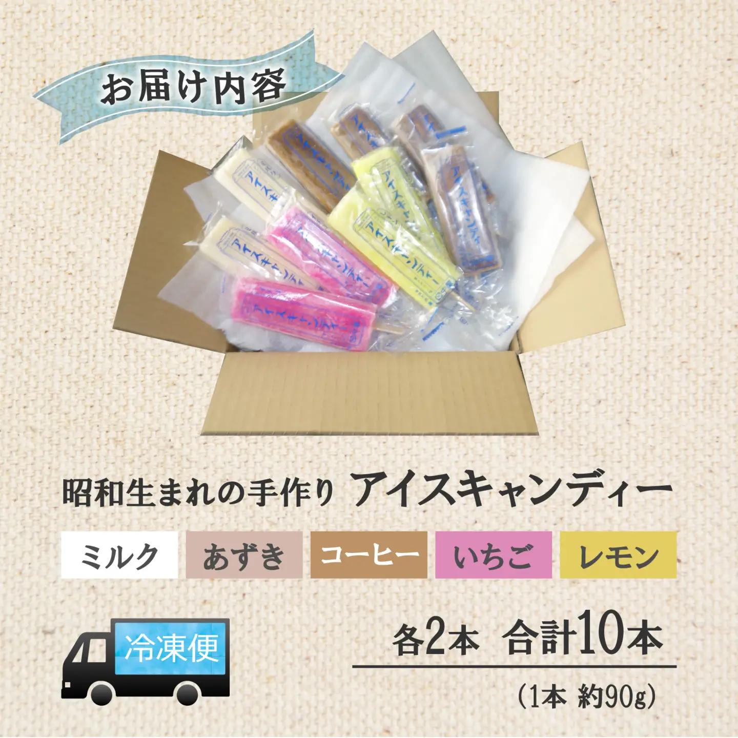 昭和生まれの手作りアイスキャンディ（合計10本）[A-184002] / アイス