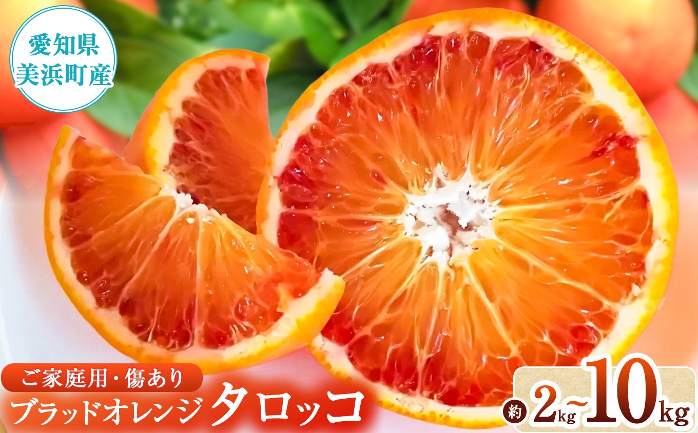 美浜町産ブラッドオレンジタロッコ ご家庭用 傷あり 約2kg or 約4.5kg or 約10kg入り ※2027年4月上旬～5月下旬頃に順次発送予定 | オレンジ タロッコ おれんじ 果物 くだもの ふるーつ フルーツ 家庭用 愛知県 美浜町