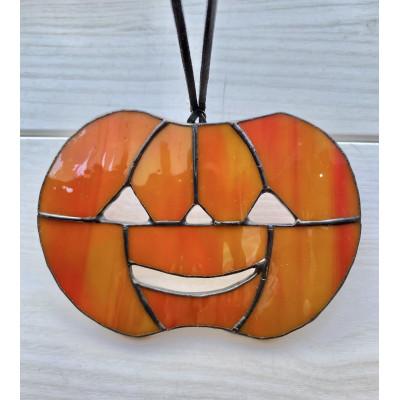 ふるさと納税 静岡市 ステンドグラス　ハロウィンオーナメント　ぱんぷきん