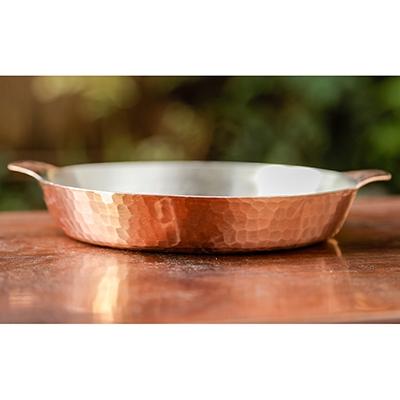 ふるさと納税 京都市 【八木庖丁店】手打ち銅製　グラタン皿(18cm) |  | 01