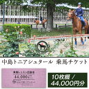 【ふるさと納税】274中島トニアシュタール　乗馬チケット　10枚（44,000円分）