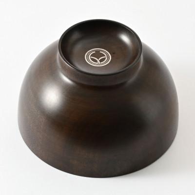 ふるさと納税 鯖江市 【贈り物にも人気】越前漆器 漆琳堂の色拭き漆椀 黒 |  | 03