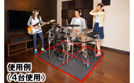防音 マット ドラム 防振マット NE-100B Roland 防振 防音マット 音楽 雑貨 日用品 床 床に敷く 電子ドラム オーディオ 音響機器 楽器 日本製 国産 ローランド roland 静岡