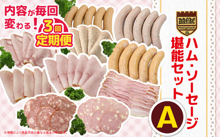【定期便3回】ハム・ソーセージ堪能セットA | 栃木県 下野市