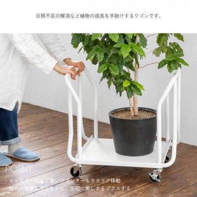 ふるさと納税 燕市 【TETSUNAGI】グリーンワゴン　ホワイト　収納　インテリア　スチール |  | 01