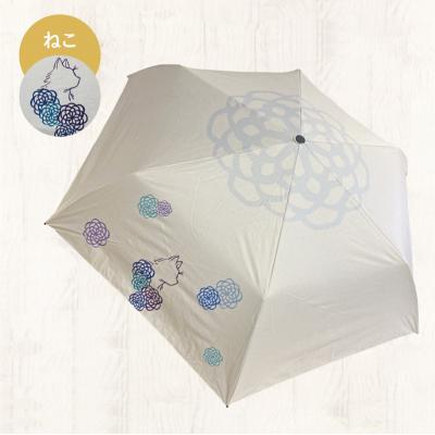 ふるさと納税 小牧市 UVカット竹傘　折りたたみ傘　ねこ　紫外線99.9%カット　晴雨兼用[089D01-03] |  | 01