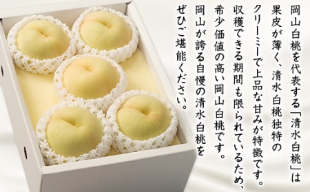 74-12 清水白桃5～7玉（計1.5kg以上）【2025年7月中旬～7月下旬発送予定】