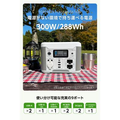 ふるさと納税 川崎市 ポータブル電源　大容量リチウムイオンバッテリー　ホワイトとグレーのツートンカラー |  | 01