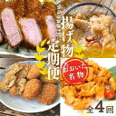 【ふるさと納税】揚げ物 定期便 豚 ヒレカツ からあげ とり天 コロッケ 全4回 大分 名物 グルメ 送料無料