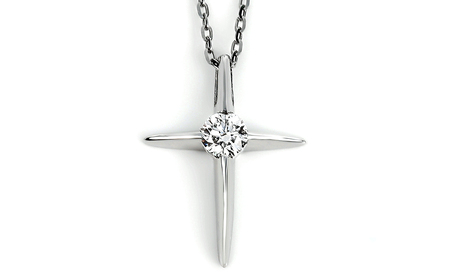 クロスペンダント　0.08CTダイヤモンド　P6013DI-P2