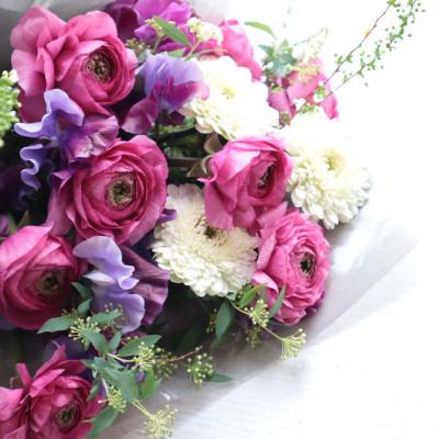 ふるさと納税 筑西市 【毎月定期便】癒しのフラワーセラピーブーケ【花瓶用】/Lサイズ全6回 |  | 03