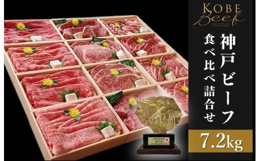 神戸ビーフ　食べ比べ詰合せ（7.2kg・冷凍）