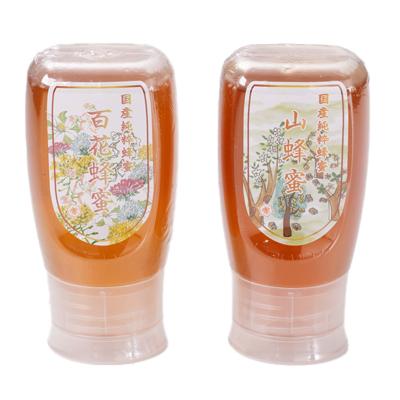 ふるさと納税 津山市 津山市産 百花蜂蜜・山蜂蜜　各 逆止弁300gのセット |  | 01