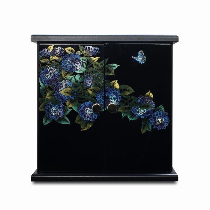 【ふるさと納税】タツクラフト 紀州塗り ミニ仏壇 雅 小 紫陽花 【Tk167】 | 日用品雑貨 文房具 手芸 仏壇 仏具 神具 仏具 仏壇