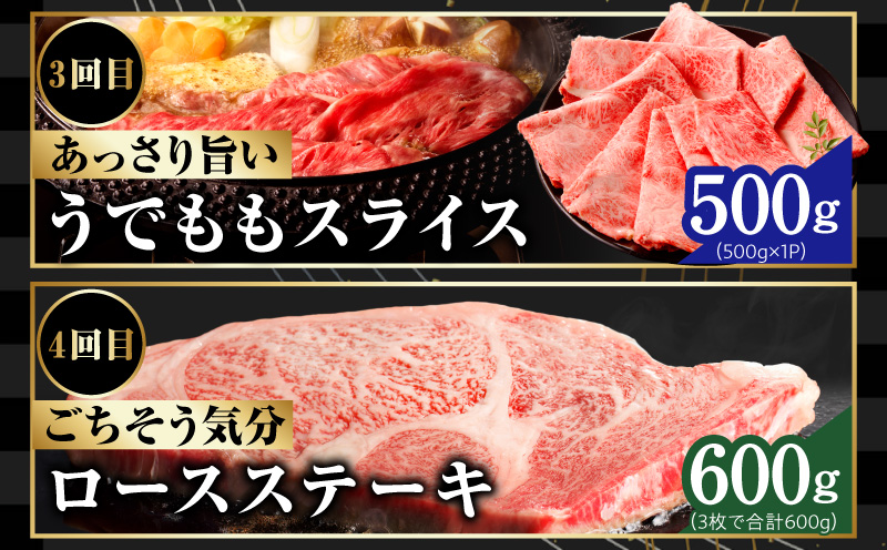 【定期便】黒毛和牛 定期便8万円コース【小分け 焼肉 しゃぶしゃぶ ステーキ 簡単調理 BBQ 牛肉 黒毛和牛 味付き】 mrzZ105
