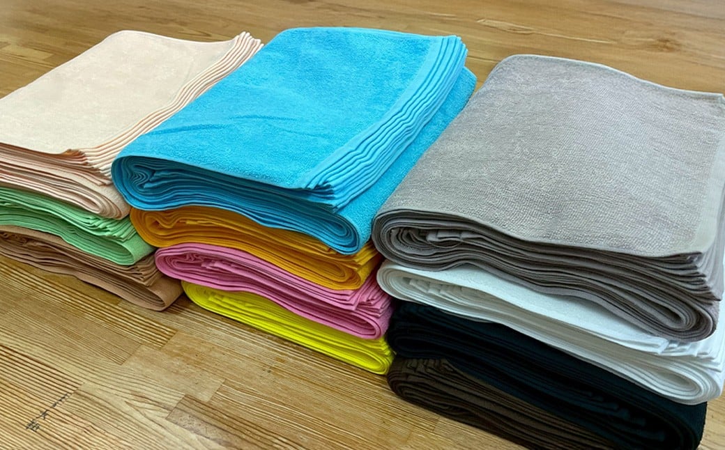 220匁 ヒノキ抗菌防臭加工タオル ショートパイル（ライム） 