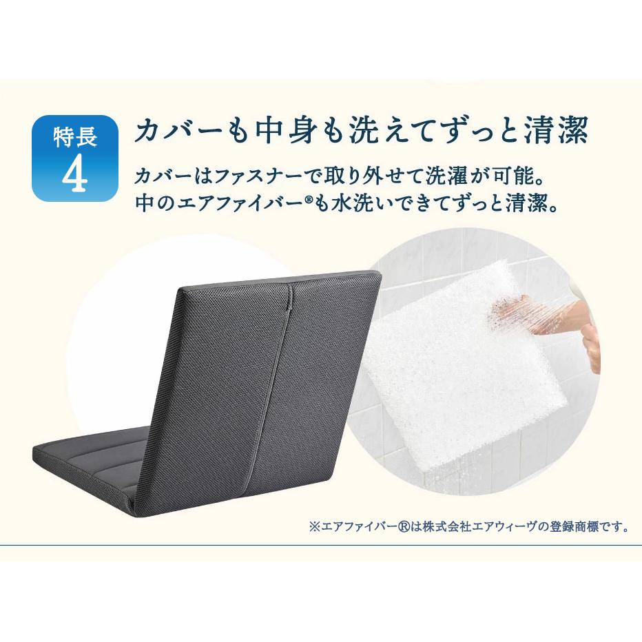 エアウィーヴ 座 クッション ブラック_イメージ5