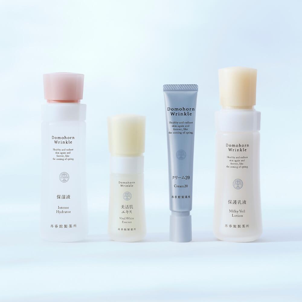 【ふるさと納税】 ドモホルンリンクル 基本4点セット 化粧水 美容液 クリーム 乳液 約60日分 再春館製薬所 保湿液 美活肌エキス クリーム20 保護乳液 スキンケア フェイスケア