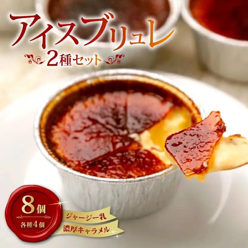 アイスブリュレ2種 Aセット　＼ ジャージー乳・濃厚キャラメル クレームブリュレ詰め合わせ ／ プレゼント ギフト お菓子 スイーツプリン 人気 おすすめ 高知県 南国市
