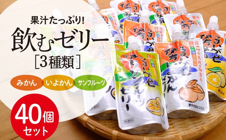 
【愛媛県産】うまいがぜ伊方ゼリー3種セット4箱◇　※離島への配送不可
