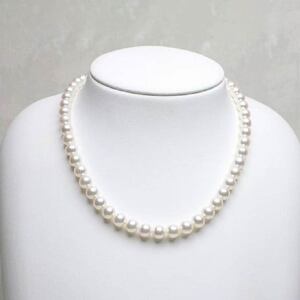 7.5-8ミリ　アコヤ真珠　ネックレス／パール　真珠　南伊勢町　パールハヤシ　三重県　伊勢志摩